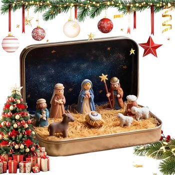 Hand-Painted Manger Set 1