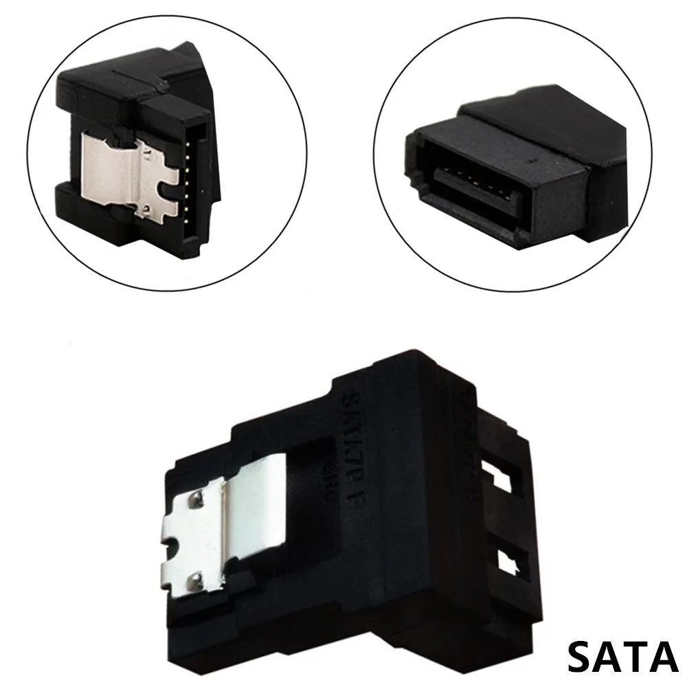 

10pcs SATA 7 Pin Female to SATA 7 Pin Male 90° Adpter Converter for Motherboard Desktops Computer SSD HDD