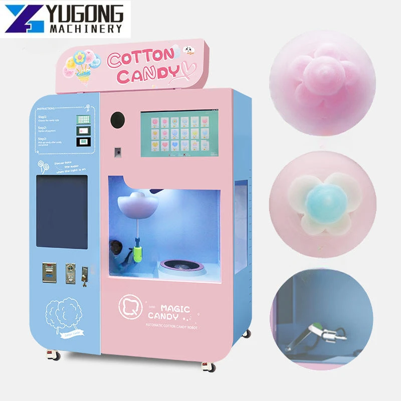 2023 Automatic Cotton Candy Vending Machine Machine Cotton Candy Professional Cotton Candy