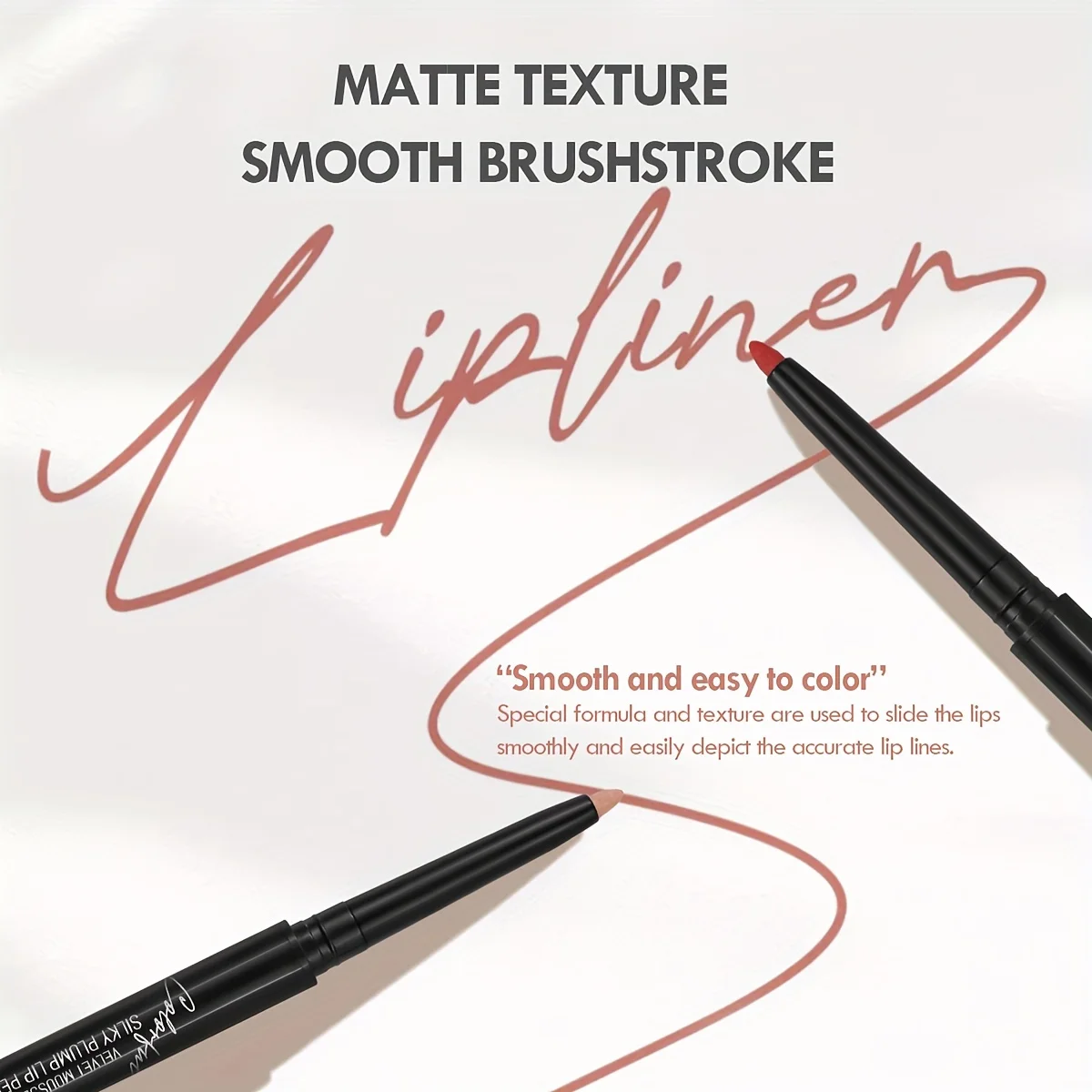 1PC Nude Brown Lip Liner Pencil 12 Color Red Contour Tint Labial Makeup Waterproof Matte Lipstick Pen Lip Contouring Cosmetic 5