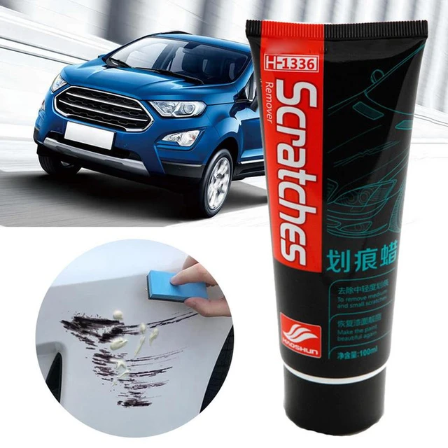 Espray para eliminar arañazos en blanco y negro, cera para reparar arañazos  profundos en el coche, pintura de pulido - AliExpress