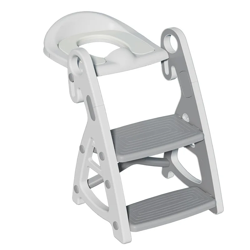 Ceramic Jar Training Seat and Step Stool Stability Step Toilet Seat Adjustable Height Step Boy and Girl Folding Toilet Seat