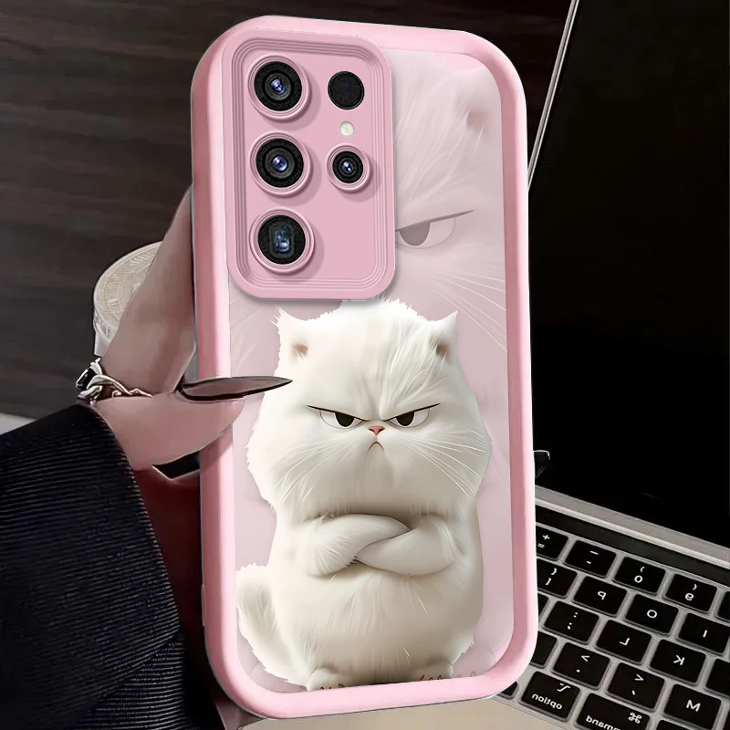 Adorable Black and White Cat Phone Cover