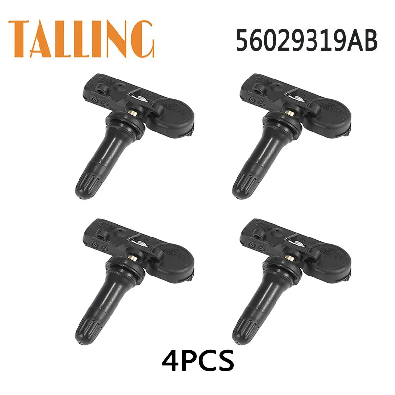

56029319AB 4Pcs TPMS Tire Pressure Sensor for Dodge Dakota Nitro RAM 1500 2500 3500 Pickup 2008 2009 Jeep Liberty Mitsubishi