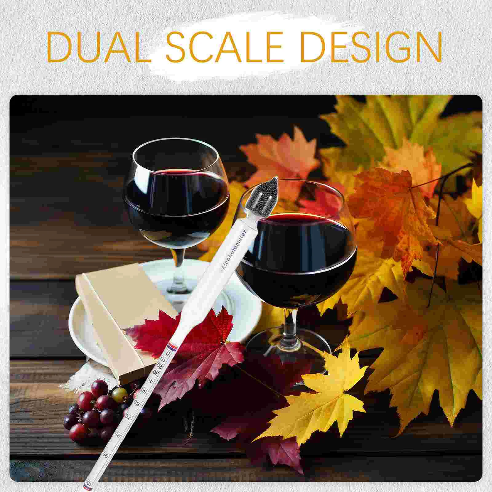 Alcohol Tester Alcohol Meter Brewing Kit Glass Vinometer Kits Percentage Tester Wine Measuring Meter Alcohol Concentration