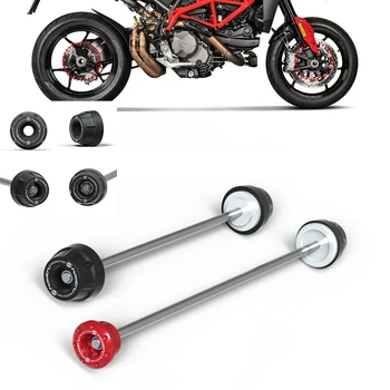 Protezioni per Forcella e Asse Ruota, Slider Anticaduta, Supporto Moto, Viti e Bobine per Forcellone per Ducati Hyperstrada / Hypermotard 796 821 939 950