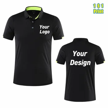 Polo sportiva traspirante ad asciugatura rapida Stampa logo personalizzato Ricamo Design Company Brand Fashion 8 colori Top S-6xl 2025