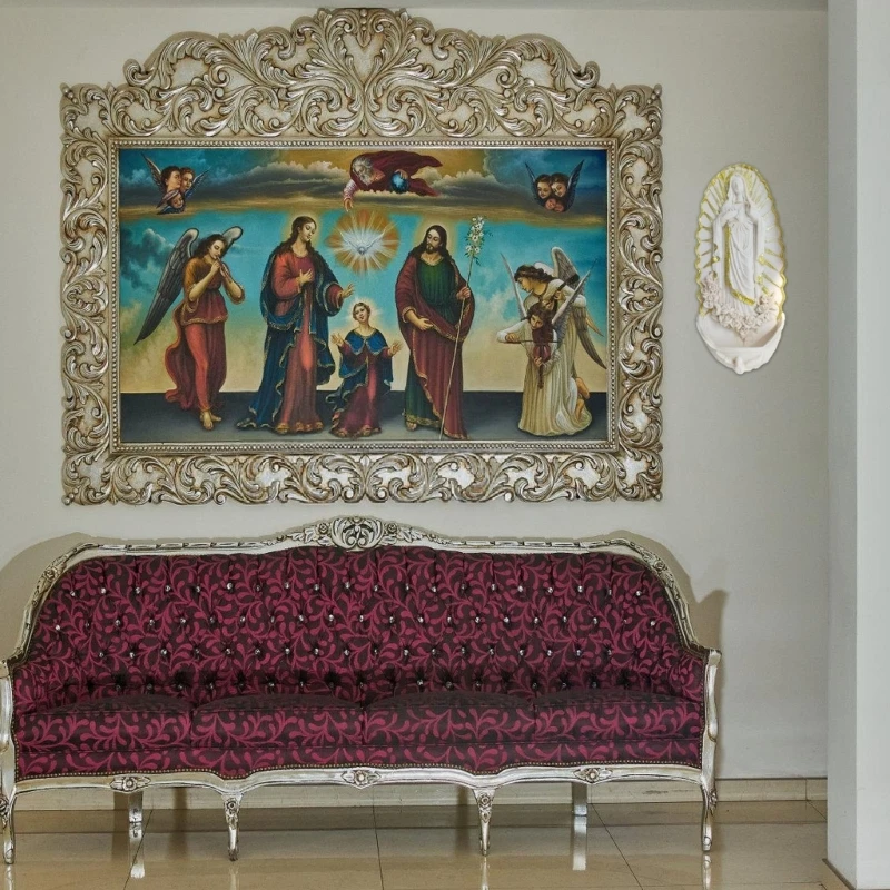 Resin Holy Water Font Wall Sculpture 4