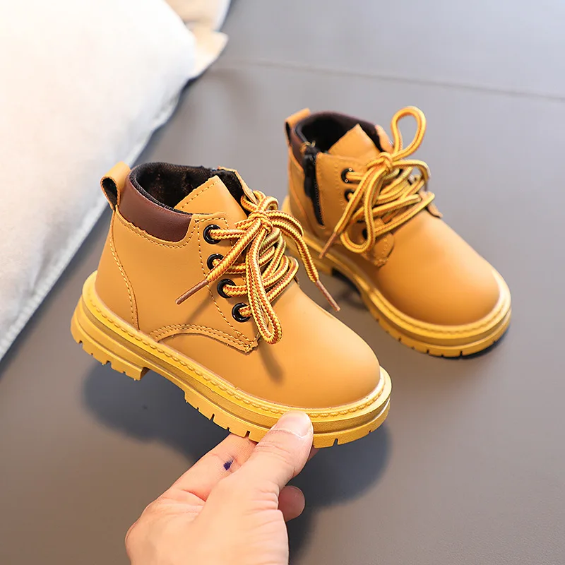 Dropship England Style Kids Shoes Boy Girl Boots Early