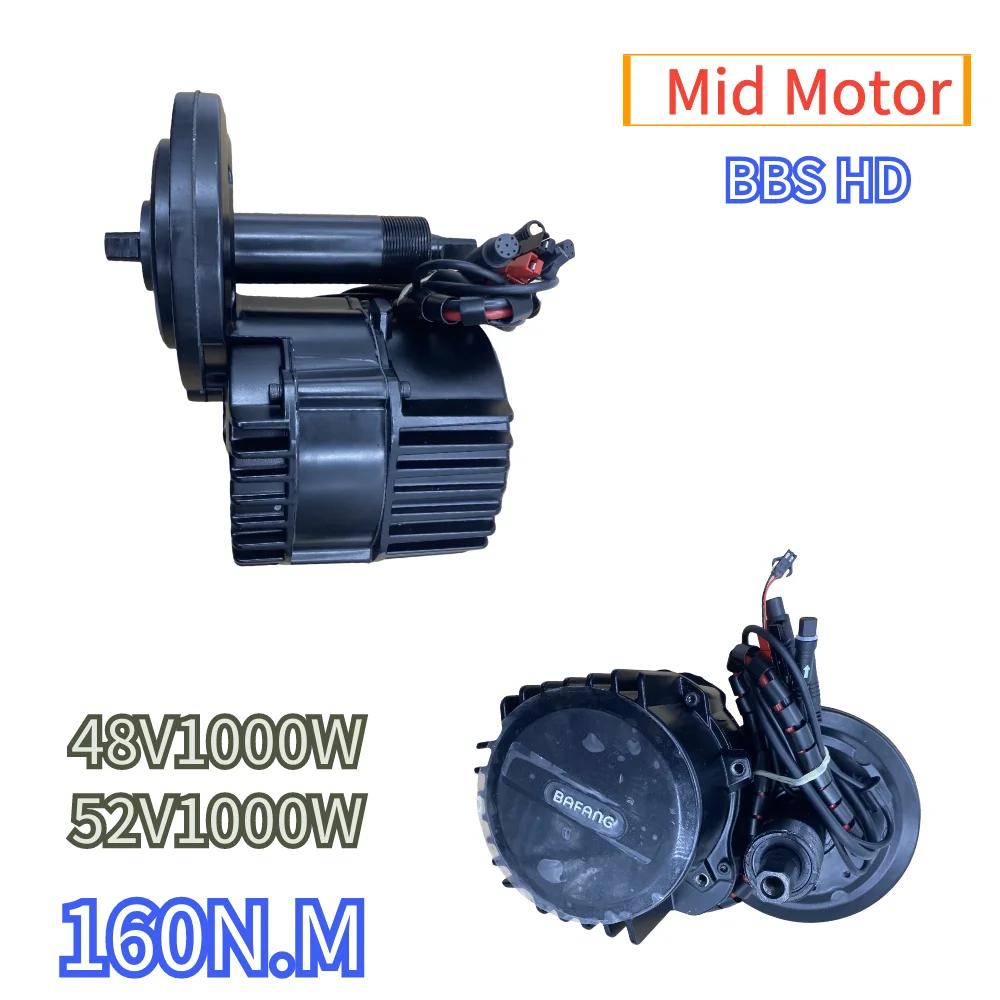 Ebike Motor Kit Bafang-Modified Electric Bike Motor Bafang MID Motor BBSHD G320 48V 1000W 52V High Power 160N.M