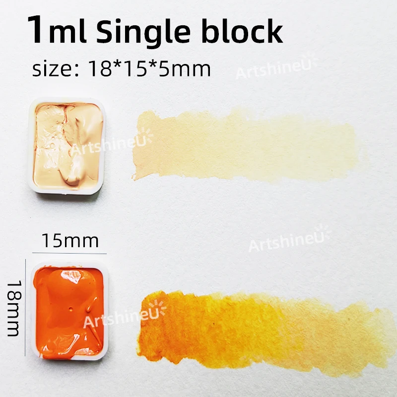 1ml Single Watercolor Paints Set for Artists Students