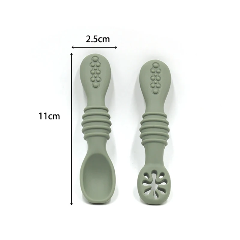 Totority 4 pcs eating training spoon baby silicone spoon silicone ladle  spoon kids spoons infant silicone spoon baby spoons self feeding 6 months  Newborn training spoons baby tableware - Yahoo Shopping