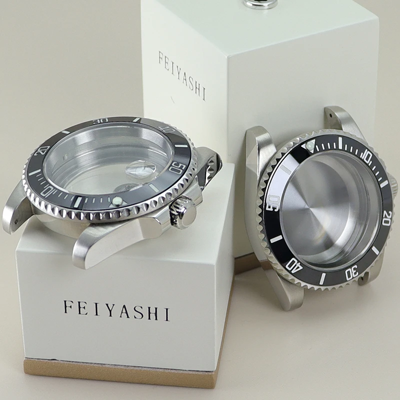Luxury 40mm Men's Watch Case - 316L Stainless Steel, Premium Design