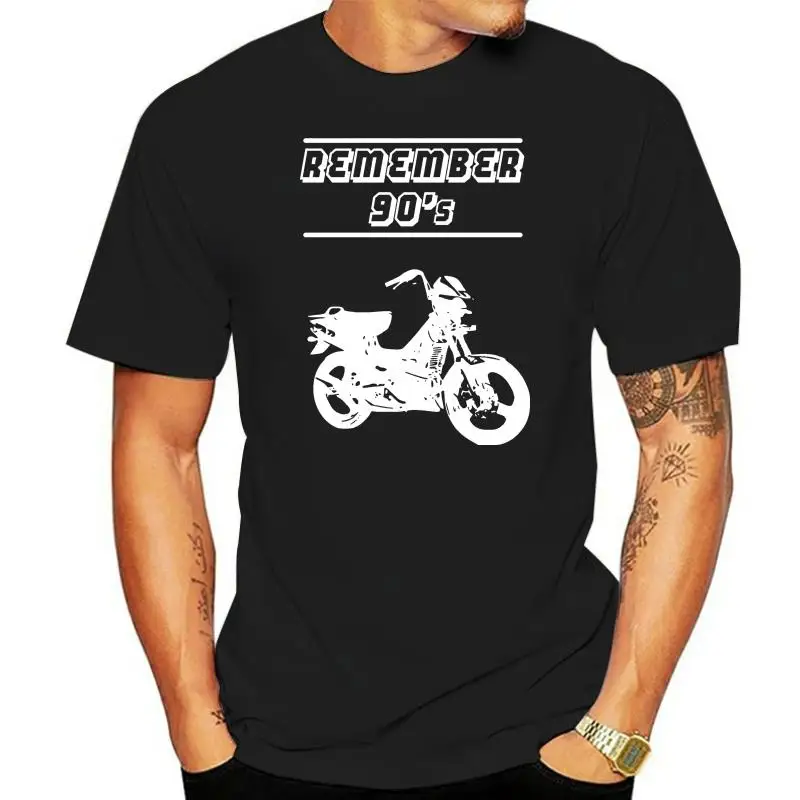 T-Shirt Estive 2022 Per Uomo T-Shirt Fifty Top Ricorda 90 Motorino Moto Anni 90 Anni 80 Gialla Nera Bianca T-Shirt