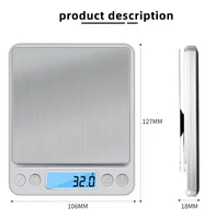 Portable multi specification digital kitchen scale precision scale for food and jewelry postal scale, LCD electronic measurement