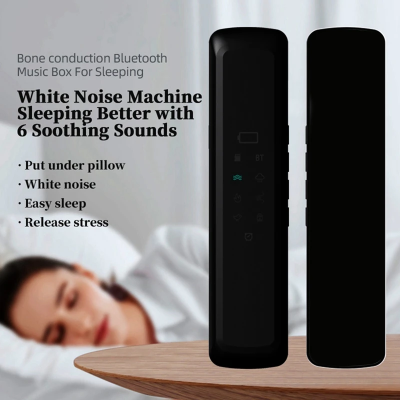 Bone Conduction Pillow Speaker Wireless Bluetooth Stereo Sound Box White Noise Speaker For Improved Sleep Experience