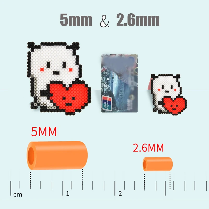 5MM 200G/Bag 3400PCs Pixel Puzzle Iron Beads for kids Hama Beads Diy High Quality Handmade Gift toy Fuse Beads 4