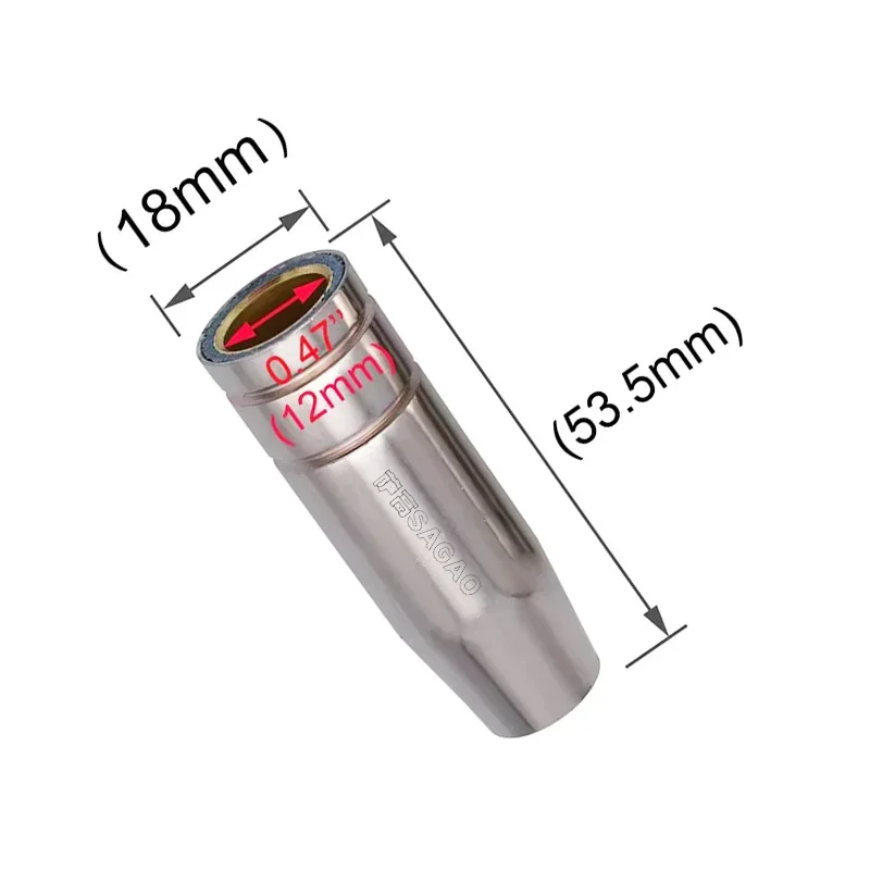 용접기 깍지 부품 키트 15AK 전도성 팁 노즐, MIG 용접 토치 용접용 접촉 팁, 0.6mm, 0.8mm, 0.9mm, 1.0mm, 1.2mm, 3 개