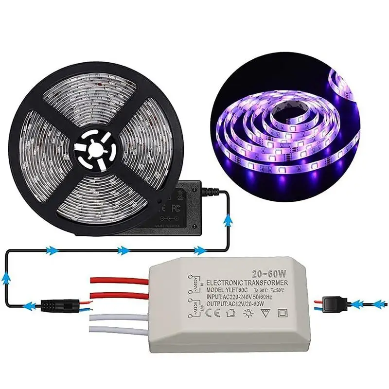 전자 변압기 LED 컨트롤러 전원 공급 장치, LED 드라이버, 220V  AC 12V 전압, 천장 조명용 비절연 변압기