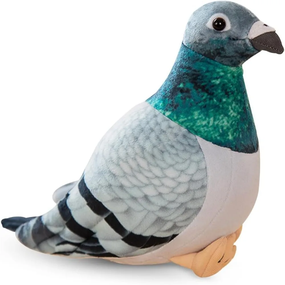 Pigeon Plush Toy Plush Doll Simulation Ornaments Soft and Cute Peace Bird Animal Cute As Gift for Kids