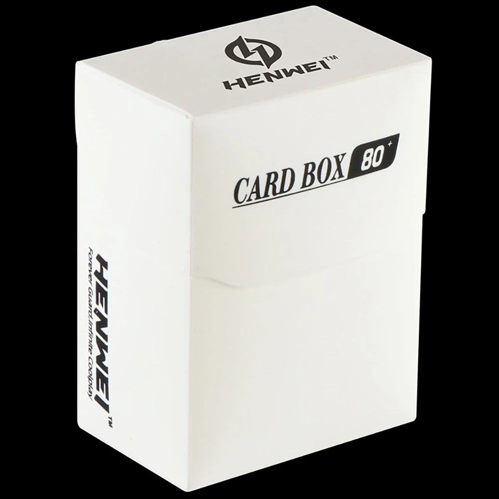 Premium 80+ Card Deck Box - Durable PP Material, Portable & Colorful TCG Storage Case