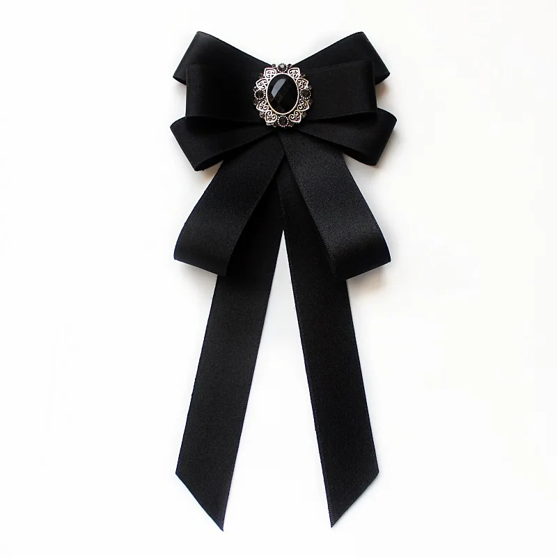 Bow Tie Handmade Fashion Butterfly Knot Ribbon Diamond College Rhinestone Shirt Gift for Men Accessories