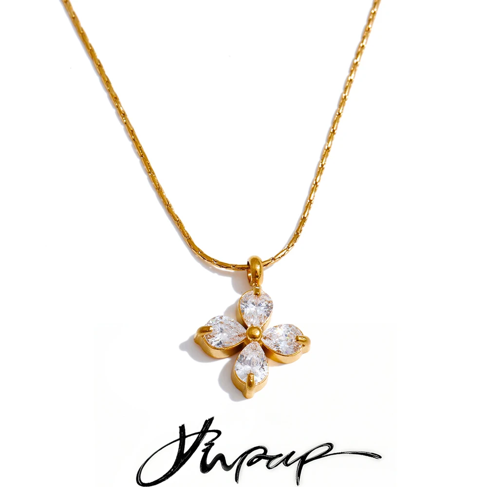 Yhpup Cubic Zirconia Necklace