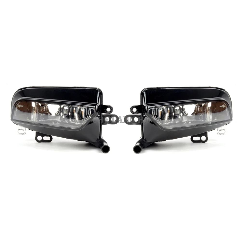Fog Light Trims For Audi A5 Coupe & Convertible - Textured Black, Pair Set (Driver & Passenger)