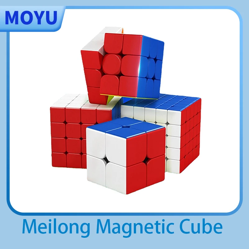 Bundle Cubes Speed Moyu XMDCuber 2x2 3x3 4x4 5x5 Sans Autocollants - Set De 4 Puzzles Cubes Magiques Avec Emballage Cadeau
