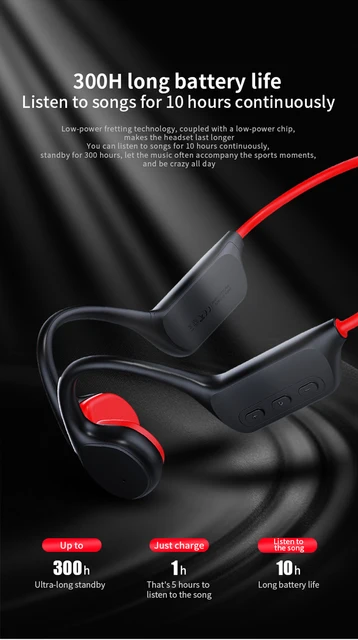 IHAO Auriculares de conducción ósea Auriculares para Nadar Auriculares  Deportivos de natación Reproductor MP3 con Memoria Interna de 16g  Auriculares
