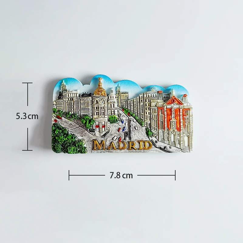 3D Madrid Spagna Frigorifero Magnete Frigo Souvenir turistici