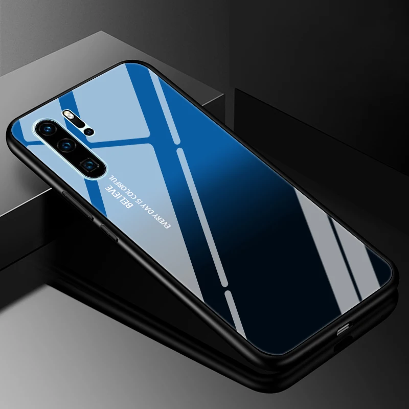 Premium Tempered Glass Hard Back Bumper Case Cover
