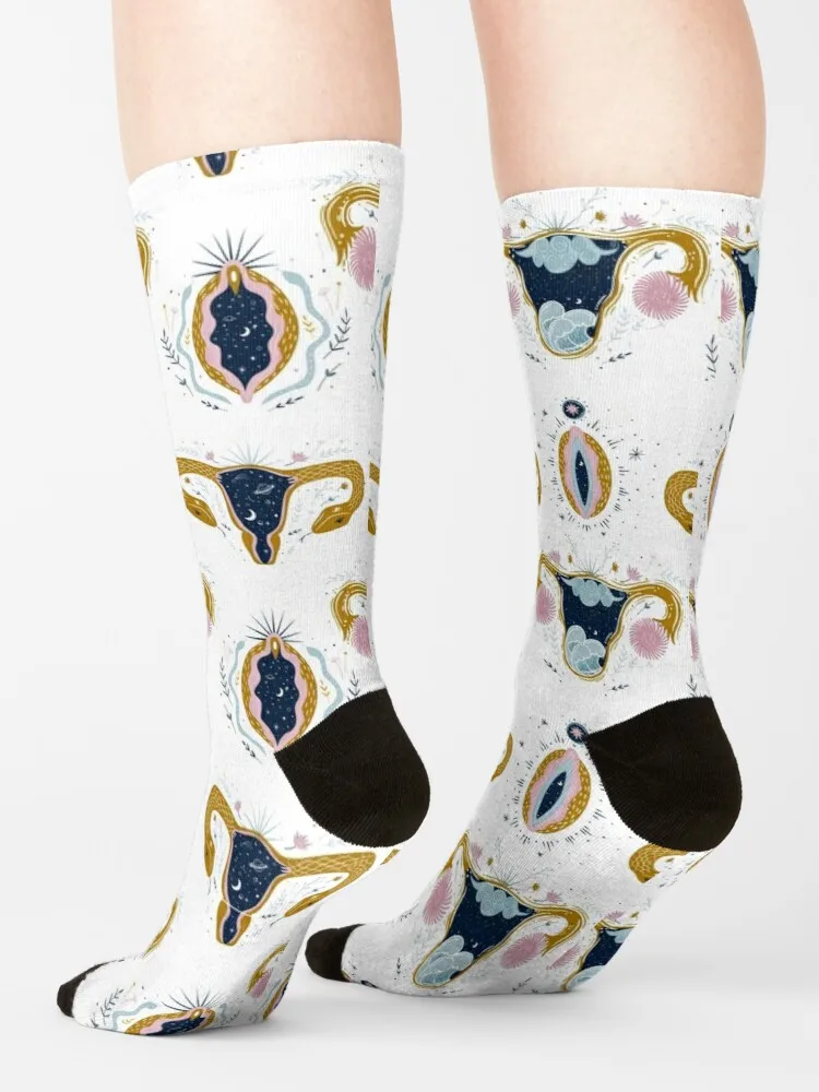 Vulva and Uterus Pattern Socks Cool Socks Gift For Man