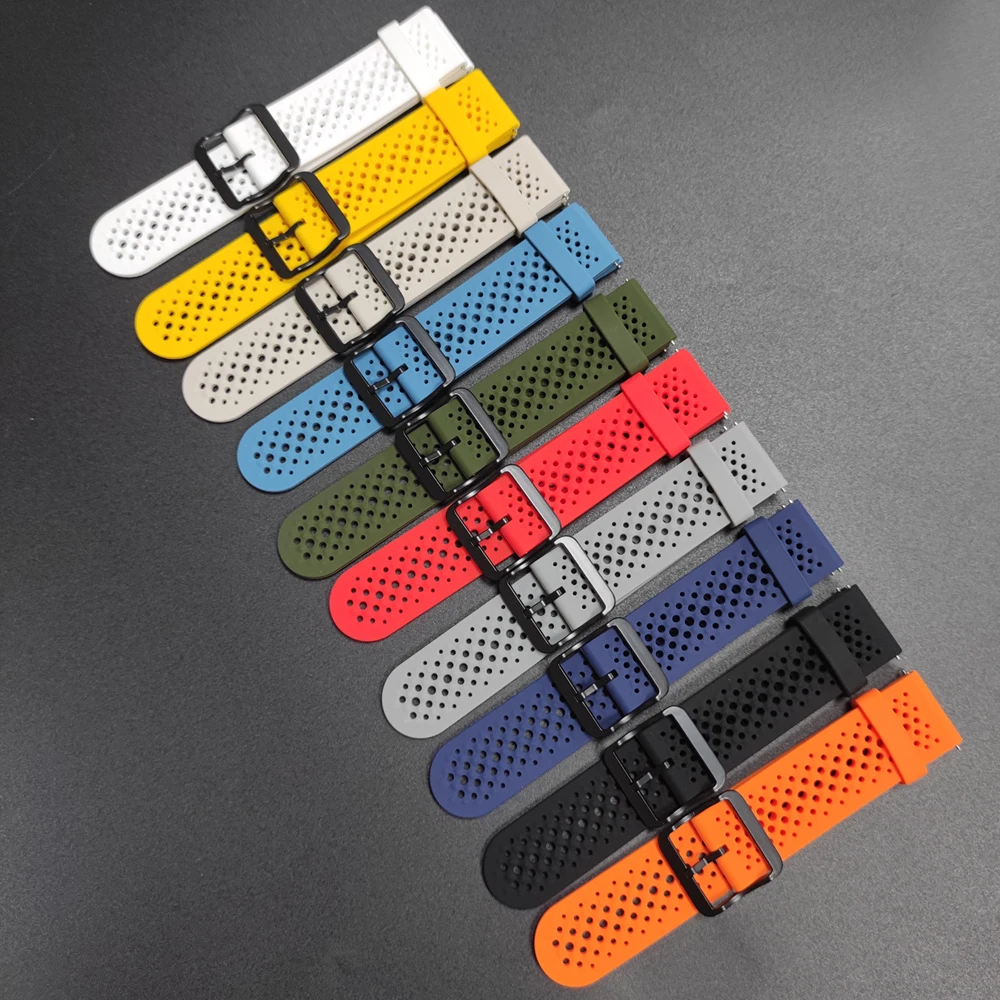 22mm Soft Silicone Sports Band Replacement Bracelet