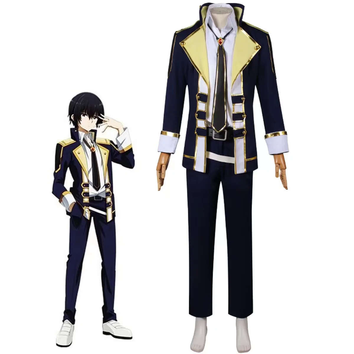 

Anime The Eminence in Shadow Kagenou Cid Cosplay Costume Midgar Academy Uniform Minoru Kageno Shadow Garden Shirt Pants Set
