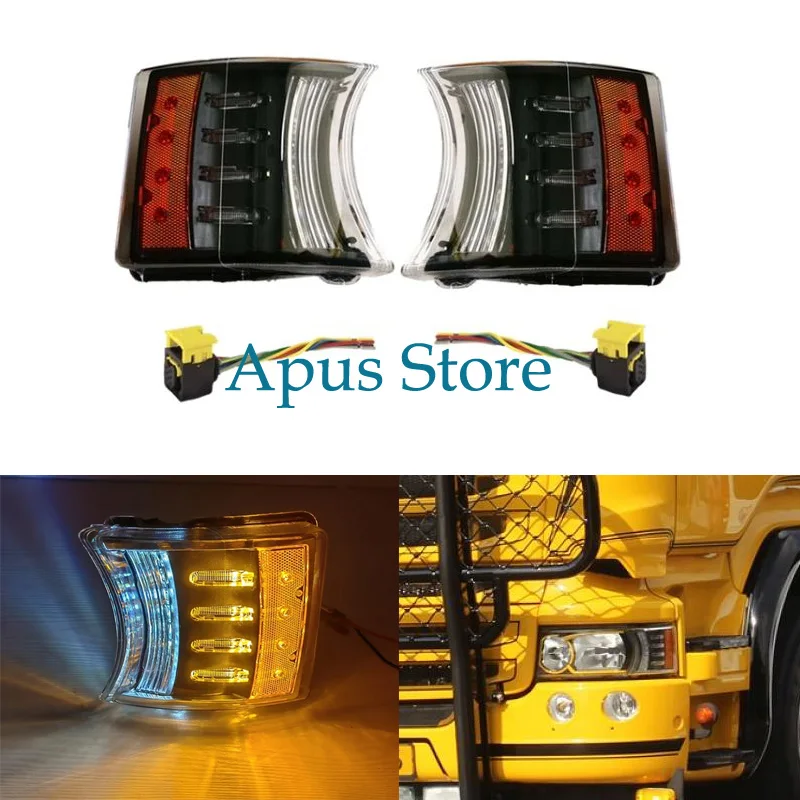 Лампа угловая для грузовика Scania R730 P450 R420 R500 R520 R620, 2 шт.