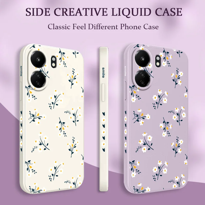 Elegant Floral Silicone Soft Phone Case Cover