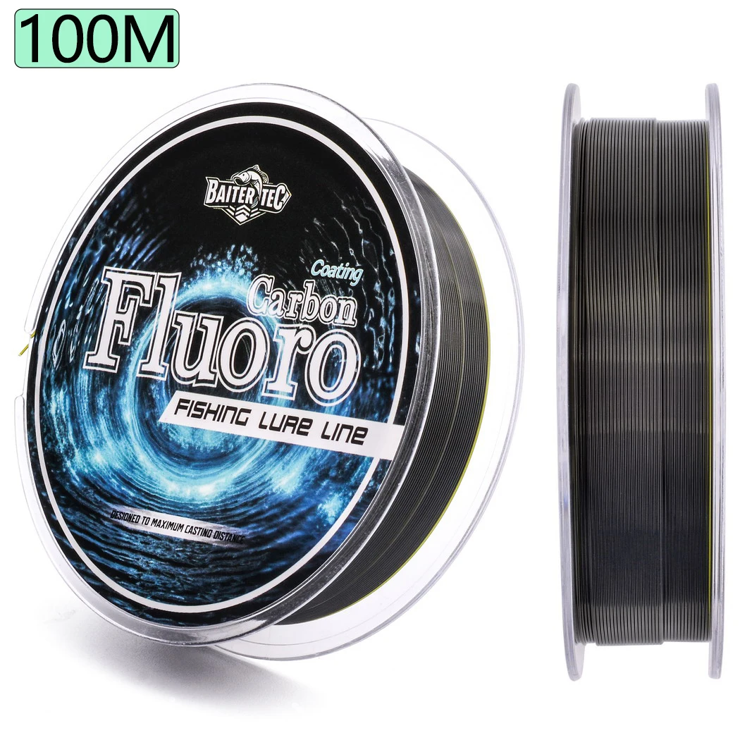 Enhanced Fluorocarbon Coating Fishing Line - Durable Sinking Leader Line with Carbon Fluoro Fiber