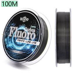 Enhanced Fluorocarbon Coating Fishing Line - Durable Sinking Leader Line with Carbon Fluoro Fiber - 8.0 (Olive Green)