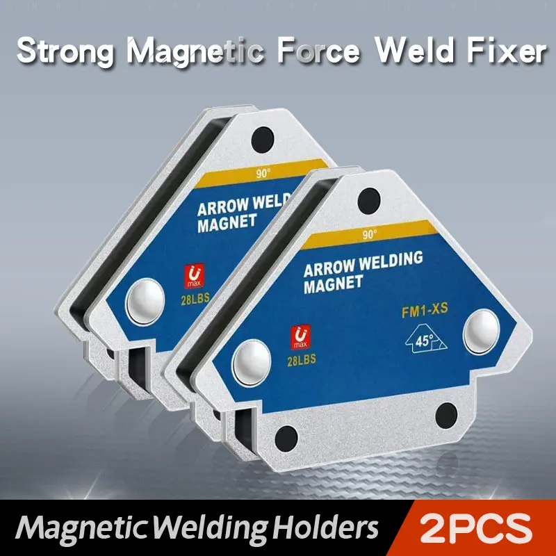 Magnetic Welding Holders 2PCS 12.5KG Angle Solder Arrow Magnet Weld Fixer Positioner