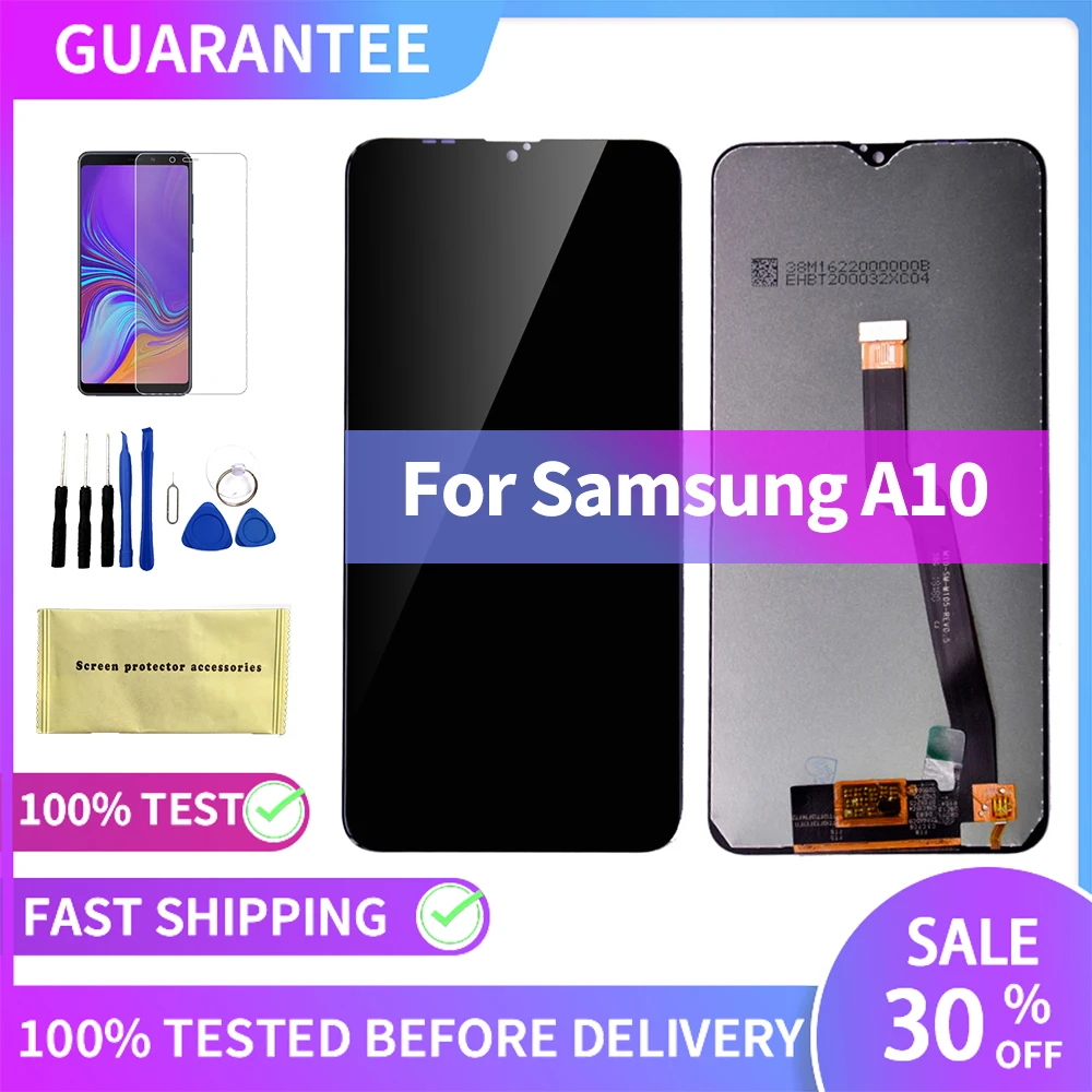 

6.2" New Original Display for Samsung Galaxy A10 LCD M10 with Touch Screen Digitizer Assembly A105 A105F SM-A105F Replacement