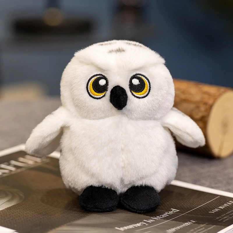 Cartoon Hedwig Owl Plush Toys Soft Stuffed Animal Plushie Shoulder Decor Fun Toy for Boys & Girls Birthday Gift