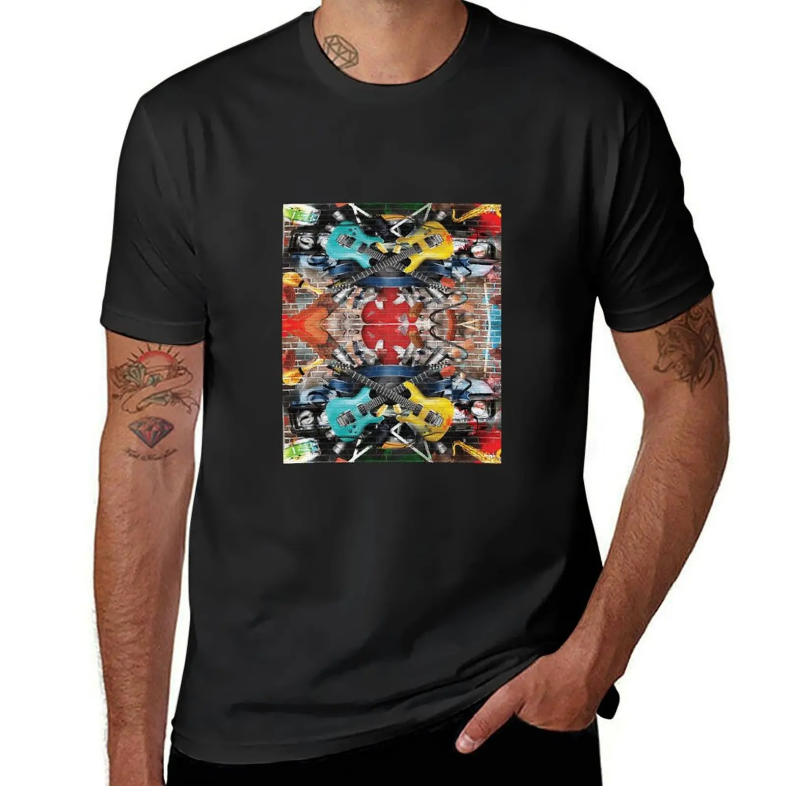 

Music and Fun T-Shirt vintage clothes blacks vintage graphics fruit of the loom mens t shirts