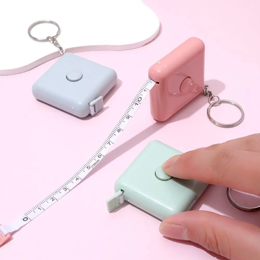 Tape Measure Retractable Mini Tape Measure Gift Portable Plastic Measurements Tool Square Measure Clothes Measuring Tape
