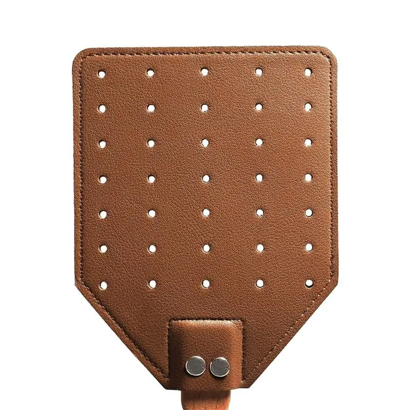 Fly Swatter Home Fly Swatters For Indoors Handheld Leather Fly Swatter Manual Swatter With Long Handle For Home Garden Classroom