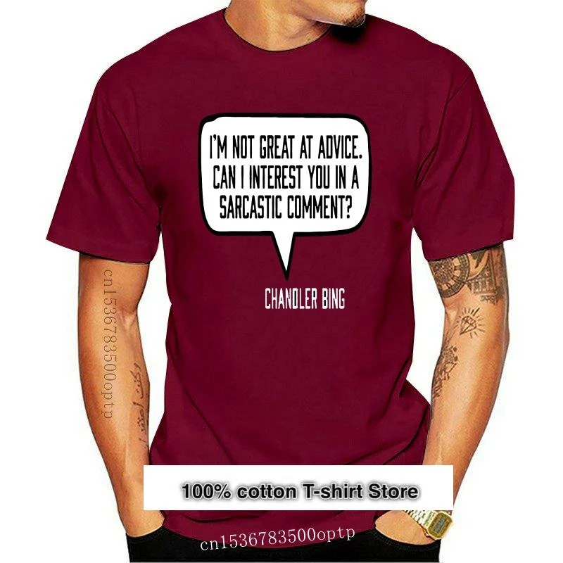 Camiseta con frase de Chandler Bing para hombre, ropa de amigos, camiseta|  | - AliExpress