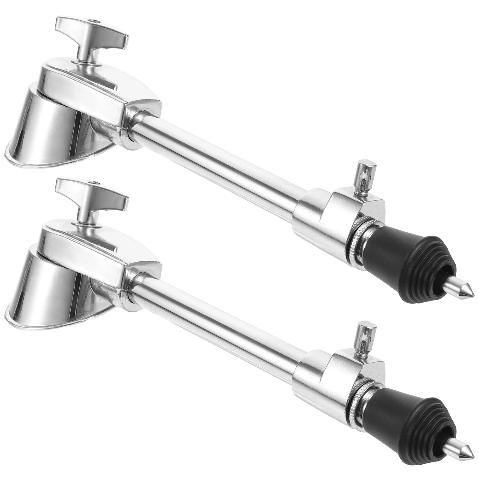 

2pcs Drum Leg Bass Drums Legs Bottom Stands Support Percussion Instrument Parts (Silver)