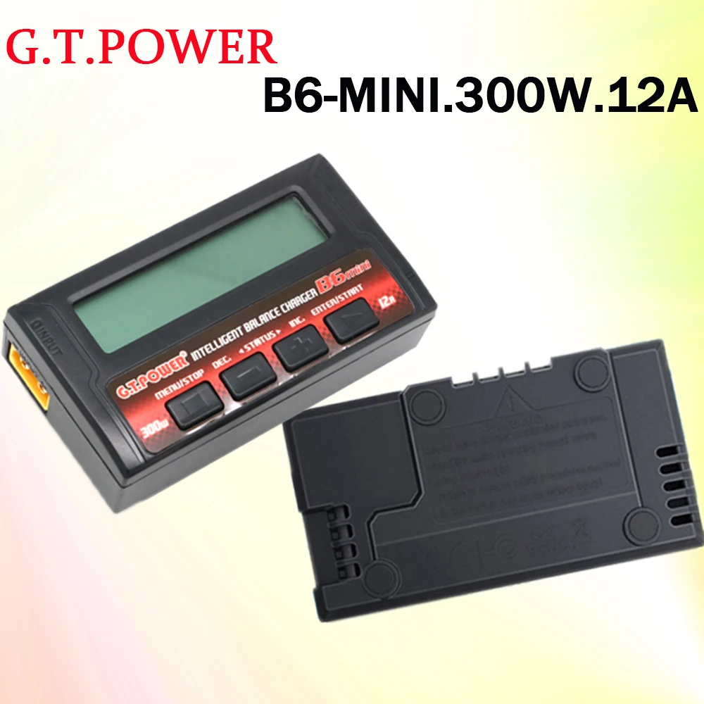 

1/2/5 комплектов GT.POWER B6 мини балансирующее зарядное устройство разрядник макс. 300 Вт 12 а для радиоуправляемого вертолета Re-peak NiMH NiCD LiHV NiCd PB литий-ионный аккумулятор