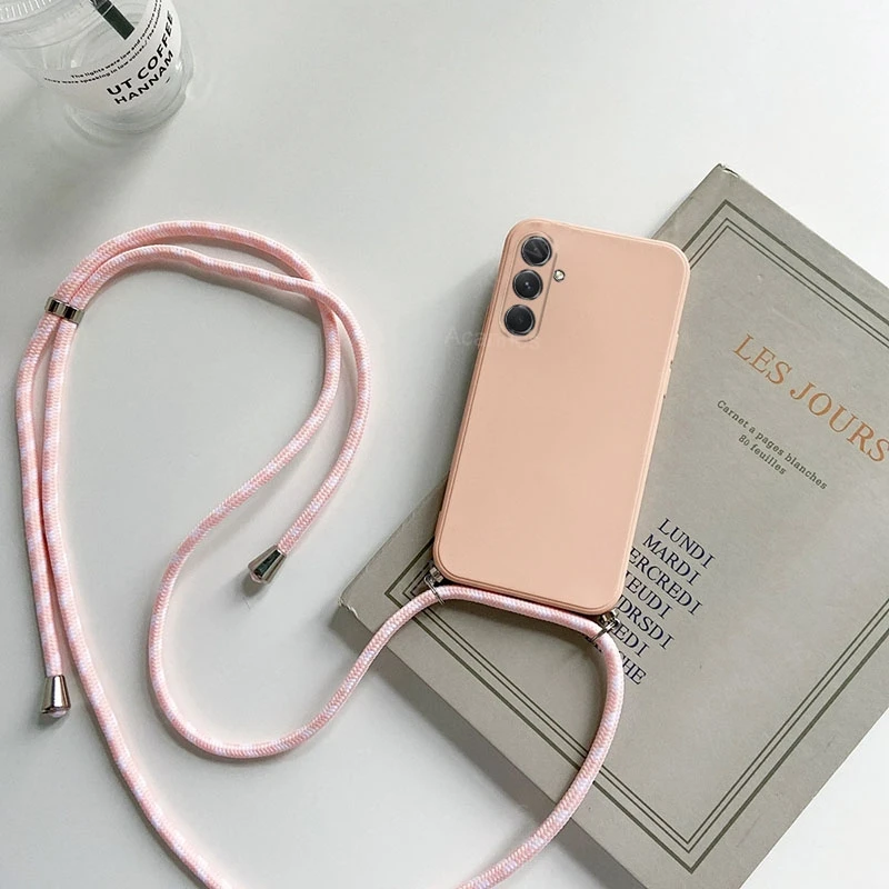 Silicone Crossbody Necklace Lanyard Phone Case