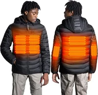 Electric Heating Jacket Rechargeable Electric Heating Jacket Windproof Four Control 21 Zone Heating Suitable for Outdoor Camping 1